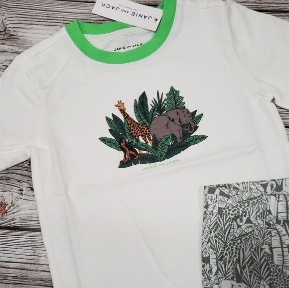 Janie and Jack Zoo Animals Outfit NWT - Picture 6 of 6